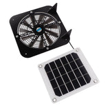 Solar Exhaust Fan 100W Solar Panel with 13.5inch Fan Waterproof Solar Panel Cooling Fan Ventilation Fan for Pet House