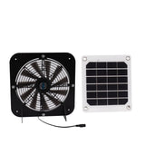 Solar Exhaust Fan 100W Solar Panel with 13.5inch Fan Waterproof Solar Panel Cooling Fan Ventilation Fan for Pet House