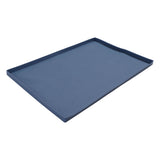 Grill Mat Silicone Blackstone Griddle Top Cover Anti Sticky Grill Protective Cover Mat 22inch Dark Blue