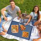 Grill Mat Silicone Blackstone Griddle Top Cover Anti Sticky Grill Protective Cover Mat 22inch Dark Blue
