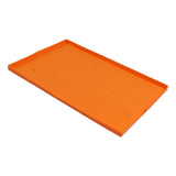 Grill Mat Silicone Blackstone Griddle Top Cover Anti Sticky Grill Protective Cover Mat 22inch Orabge - Side View