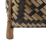 Plant Basket Northern Europe Style Bamboo Weaving Plant Pot Handwoven Indoor Outdoor Storage Organizer Plant Holder - Extra Image