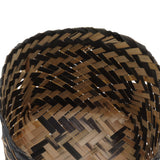 Plant Basket Northern Europe Style Bamboo Weaving Plant Pot Handwoven Indoor Outdoor Storage Organizer Plant Holder
