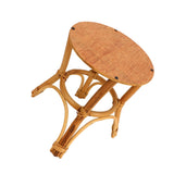 Wooden Stool Plant Stand Multifunctional Nordic Style Round Plant Supports Display Rack for Indoor Balcony