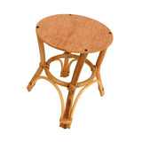 Wooden Stool Plant Stand Multifunctional Nordic Style Round Plant Supports Display Rack for Indoor Balcony