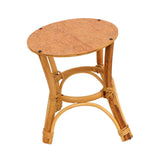Wooden Stool Plant Stand Multifunctional Nordic Style Round Plant Supports Display Rack for Indoor Balcony