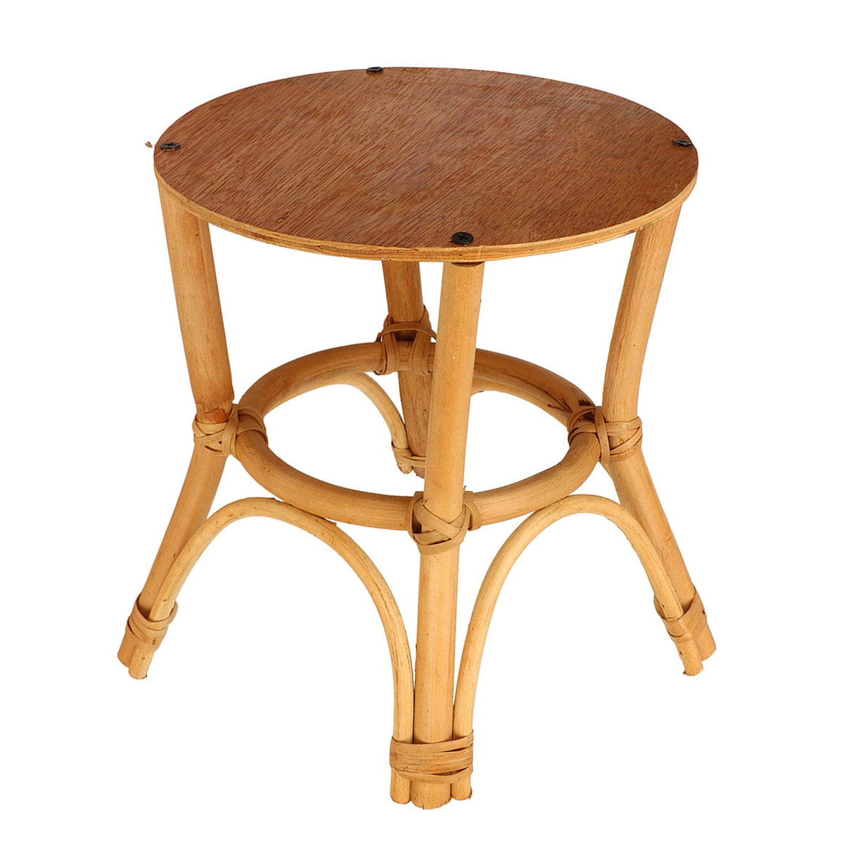 Wooden Stool Plant Stand Multifunctional Nordic Style Round Plant Supports Display Rack for Indoor Balcony