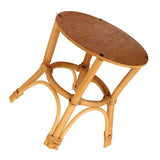 Wooden Stool Plant Stand Multifunctional Nordic Style Round Plant Supports Display Rack for Indoor Balcony