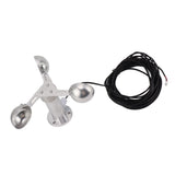 Aluminium Alloy Anemometers Wind Speed Monitoring Sensor 3 Cups Wind Speed Sensor Anemometer 0‑3.8V - Front View