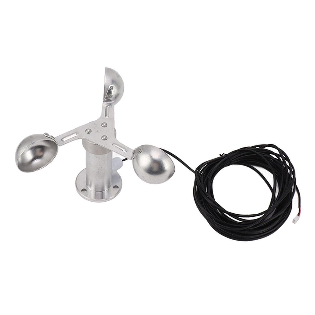 Aluminium Alloy Anemometers Wind Speed Monitoring Sensor 3 Cups Wind Speed Sensor Anemometer 0‑3.8V