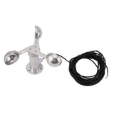 Aluminium Alloy Anemometers Wind Speed Monitoring Sensor 3 Cups Wind Speed Sensor Anemometer 0‑3.8V