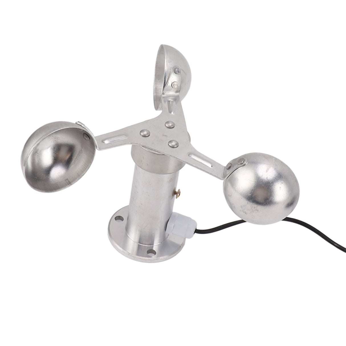 Aluminium Alloy Anemometers Wind Speed Monitoring Sensor 3 Cups Wind Speed Sensor Anemometer 0‑3.8V