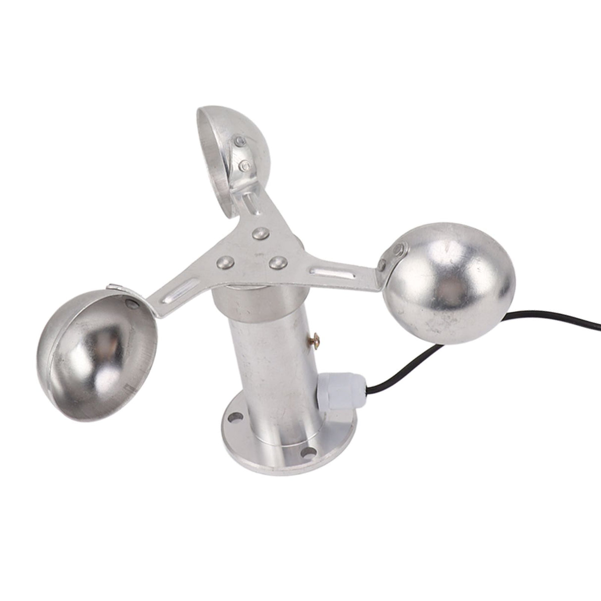 Aluminium Alloy Anemometers Wind Speed Monitoring Sensor 3 Cups Wind Speed Sensor Anemometer 0‑3.8V