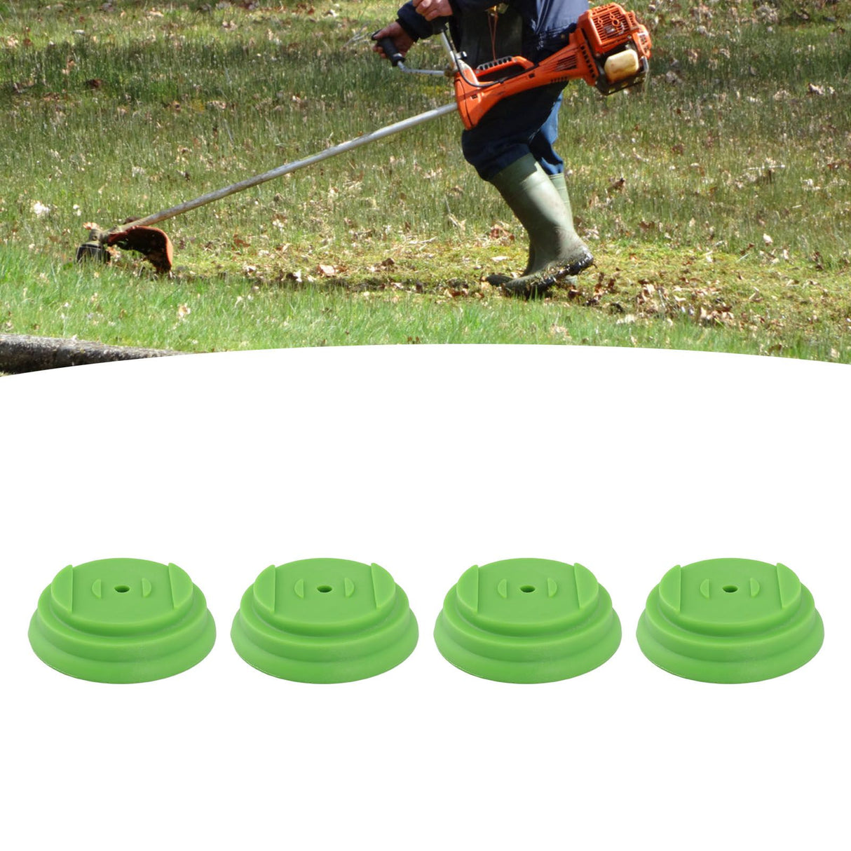 4Pcs Mower Plastic Cover Set Garden Farm Electric Tool Mower Plastic Cover Cap Accessories