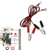 2pcs Electric Fence Wire Connect Safe Copper Electric Fence Jump Leads Practical Electric Fence Clips for Farm - Extra Image