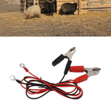 2pcs Electric Fence Wire Connect Safe Copper Electric Fence Jump Leads Practical Electric Fence Clips for Farm