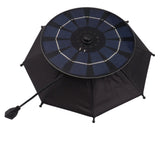 10W Solar Panel Phone Umbrella Rain Protection Phone Stand Charging Umbrella for Motorcycle - Front View