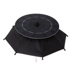 10W Solar Panel Phone Umbrella Rain Protection Phone Stand Charging Umbrella for Motorcycle - Top-Down View