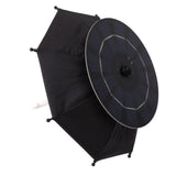 10W Solar Panel Phone Umbrella Rain Protection Phone Stand Charging Umbrella for Motorcycle - Rear View