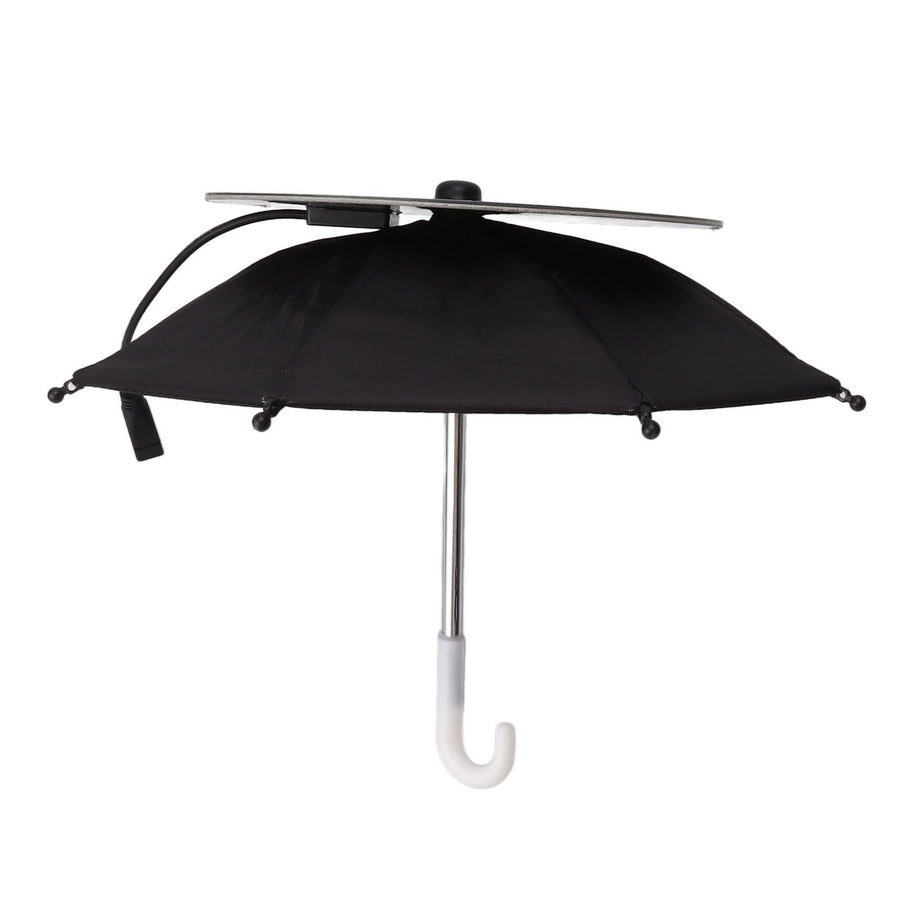 10W Solar Panel Phone Umbrella Rain Protection Phone Stand Charging Umbrella for Motorcycle