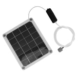 Solar Pond Aerator Waterproof 20W Noiseless Solar Aquarium Air Pump with Air Bubble Stones for Fishpond