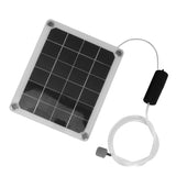 Solar Pond Aerator Waterproof 20W Noiseless Solar Aquarium Air Pump with Air Bubble Stones for Fishpond