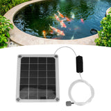 Solar Pond Aerator Waterproof 20W Noiseless Solar Aquarium Air Pump with Air Bubble Stones for Fishpond - Extra Image
