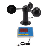 Tower Crane Anemometer Wind Speed Alarm USB 3 Fan Blades Accurate Aluminium Alloy Power Failure Memory Wind Anemometer 220V