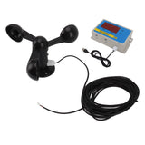 Tower Crane Anemometer Wind Speed Alarm USB 3 Fan Blades Accurate Aluminium Alloy Power Failure Memory Wind Anemometer 220V