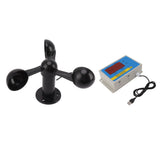 Tower Crane Anemometer Wind Speed Alarm USB 3 Fan Blades Accurate Aluminium Alloy Power Failure Memory Wind Anemometer 220V - Extra Image