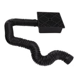 Black Gutter Downspout Extensions Catch Basin Low Profile Downspout Extender Catch Basin Downspout Extension