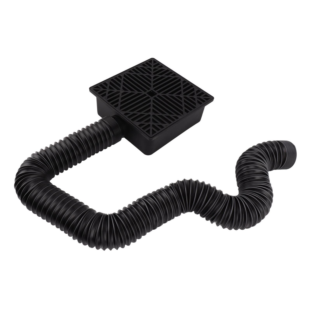Black Gutter Downspout Extensions Catch Basin Low Profile Downspout Extender Catch Basin Downspout Extension