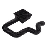 Black Gutter Downspout Extensions Catch Basin Low Profile Downspout Extender Catch Basin Downspout Extension