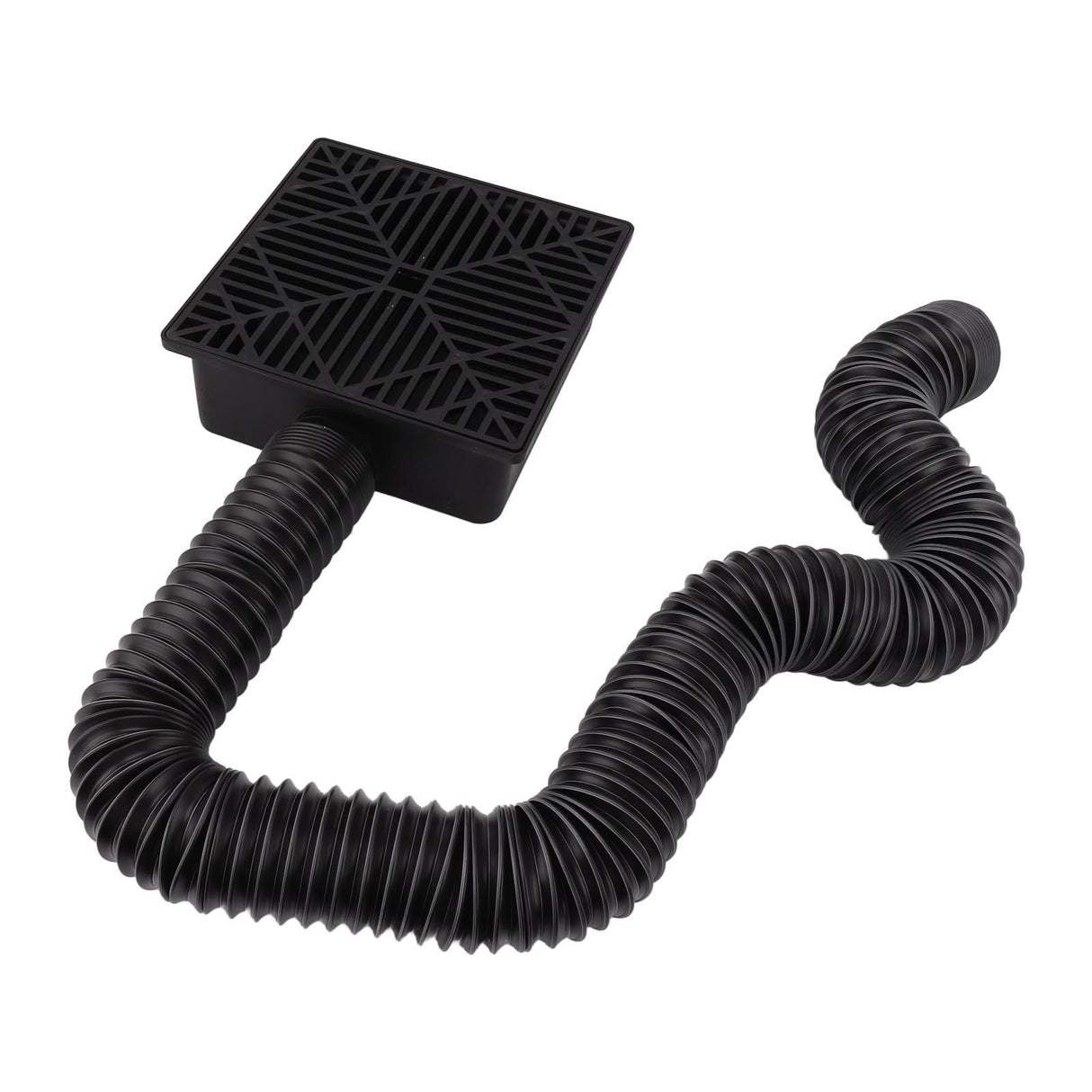 Black Gutter Downspout Extensions Catch Basin Low Profile Downspout Extender Catch Basin Downspout Extension
