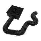 Black Gutter Downspout Extensions Catch Basin Low Profile Downspout Extender Catch Basin Downspout Extension
