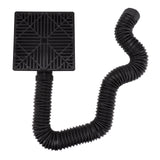 Black Gutter Downspout Extensions Catch Basin Low Profile Downspout Extender Catch Basin Downspout Extension