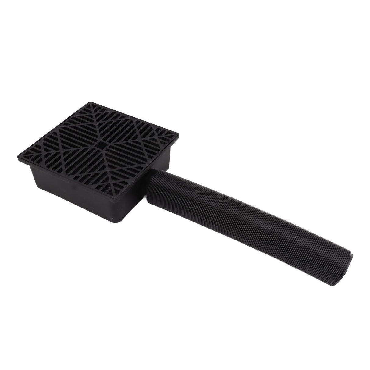 Black Gutter Downspout Extensions Catch Basin Low Profile Downspout Extender Catch Basin Downspout Extension