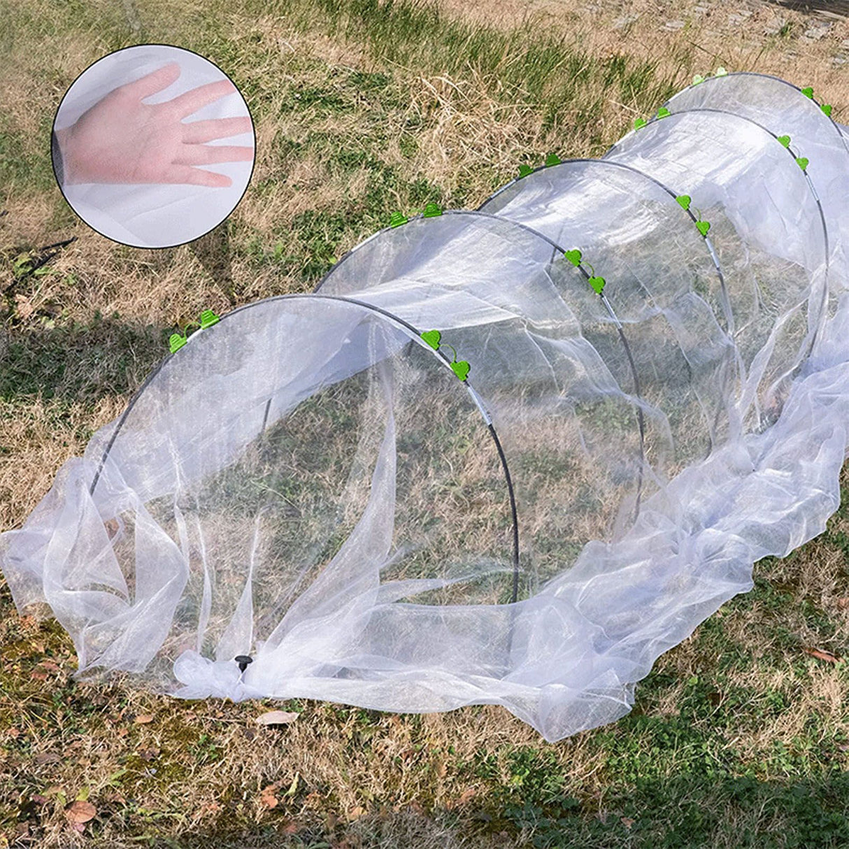 Greenhouse Hoops Grow Tunnel Long Garden Hoops Rust Free Fiberglass Garden Hoops Frame DIY Plant Support Garden Stakes