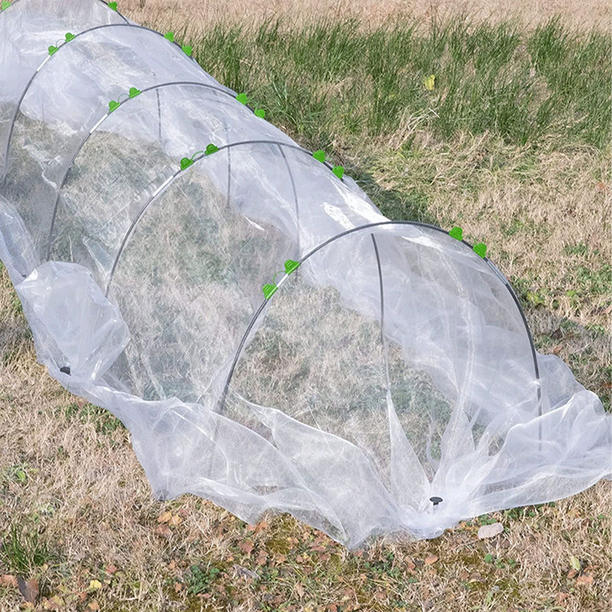 Greenhouse Hoops Grow Tunnel Long Garden Hoops Rust Free Fiberglass Garden Hoops Frame DIY Plant Support Garden Stakes