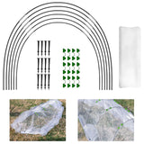 Greenhouse Hoops Grow Tunnel Long Garden Hoops Rust Free Fiberglass Garden Hoops Frame DIY Plant Support Garden Stakes