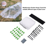 Greenhouse Hoops Grow Tunnel Long Garden Hoops Rust Free Fiberglass Garden Hoops Frame DIY Plant Support Garden Stakes