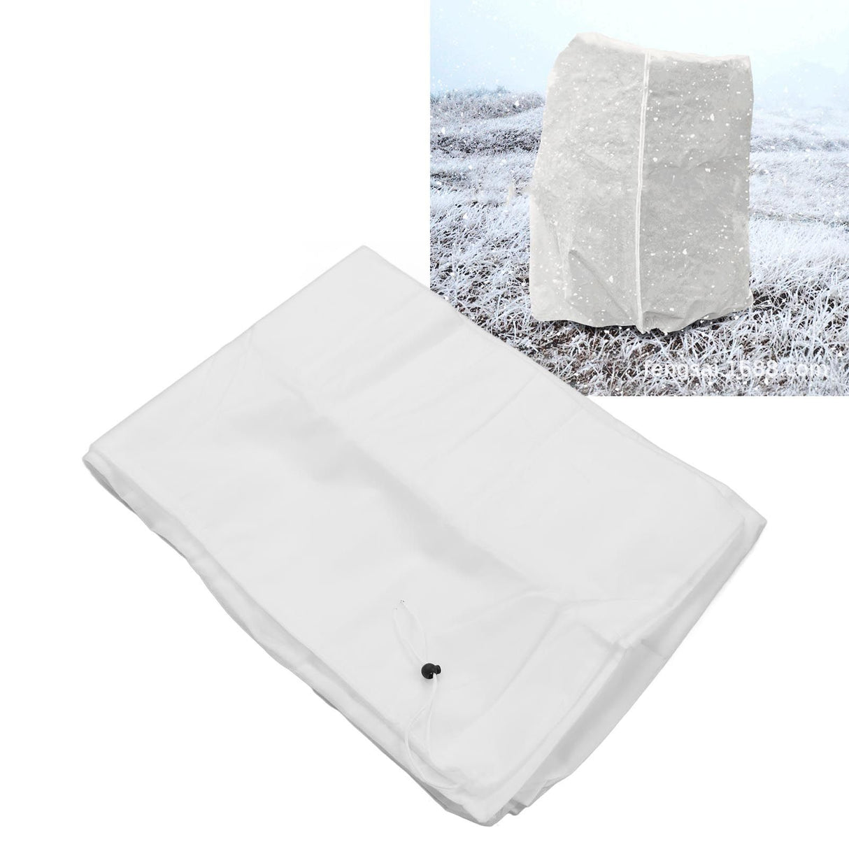 Plant Cover Non Woven Fabric Breathable Outdoor Freeze Frost Protection Plants Jacket for Cold Winter Weather White 80x100cm/31.5x39.4in