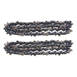 2PCS 8 Inch Chainsaw Chain High Hardness Manganese Steel Mini Chainsaw Chain for Chainsaw Accessories