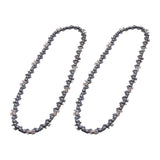 2PCS 8 Inch Chainsaw Chain High Hardness Manganese Steel Mini Chainsaw Chain for Chainsaw Accessories