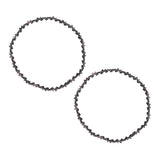 2PCS 8 Inch Chainsaw Chain High Hardness Manganese Steel Mini Chainsaw Chain for Chainsaw Accessories