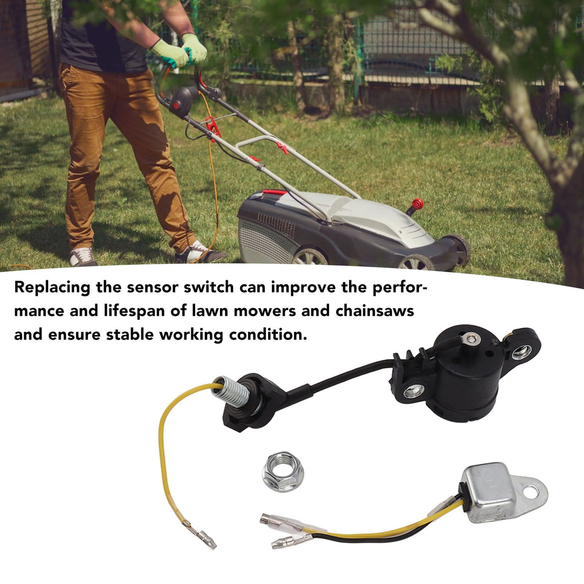 Oil Level Sensor Switch Accurate Measurement Low Oil Alert Sensor for GX120 GX160 GX200 GX240 GX270 34150 ZH7 003 Chainsaw Mower Parts