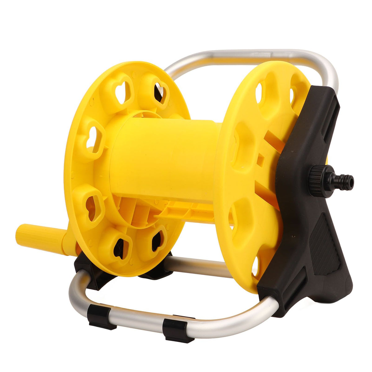 G1/2 Garden Hose Reel Yellow Gardening Waterpipe Cart Holds 20m Hose Car Washer Tool for Yard Lawn Outdoor