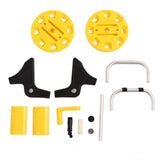 Garden Hose Reel Cart Yellow Hose Reel Cart Water Hose Cart Holds 30m of Water Pipe