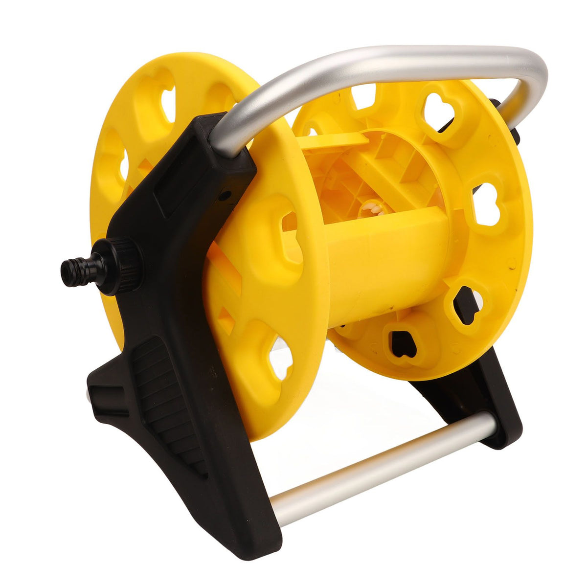Garden Hose Reel Cart Yellow Hose Reel Cart Water Hose Cart Holds 30m of Water Pipe