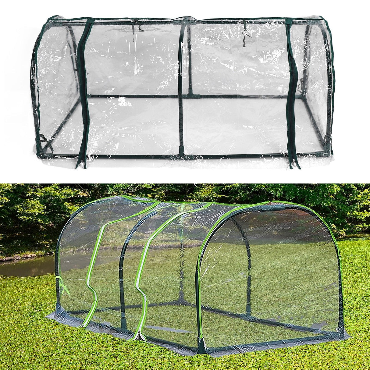 Mini Garden Greenhouse Transparent Rainproof Sun Protection Succulent Plant Cover Tent for Outdoor Balcony
